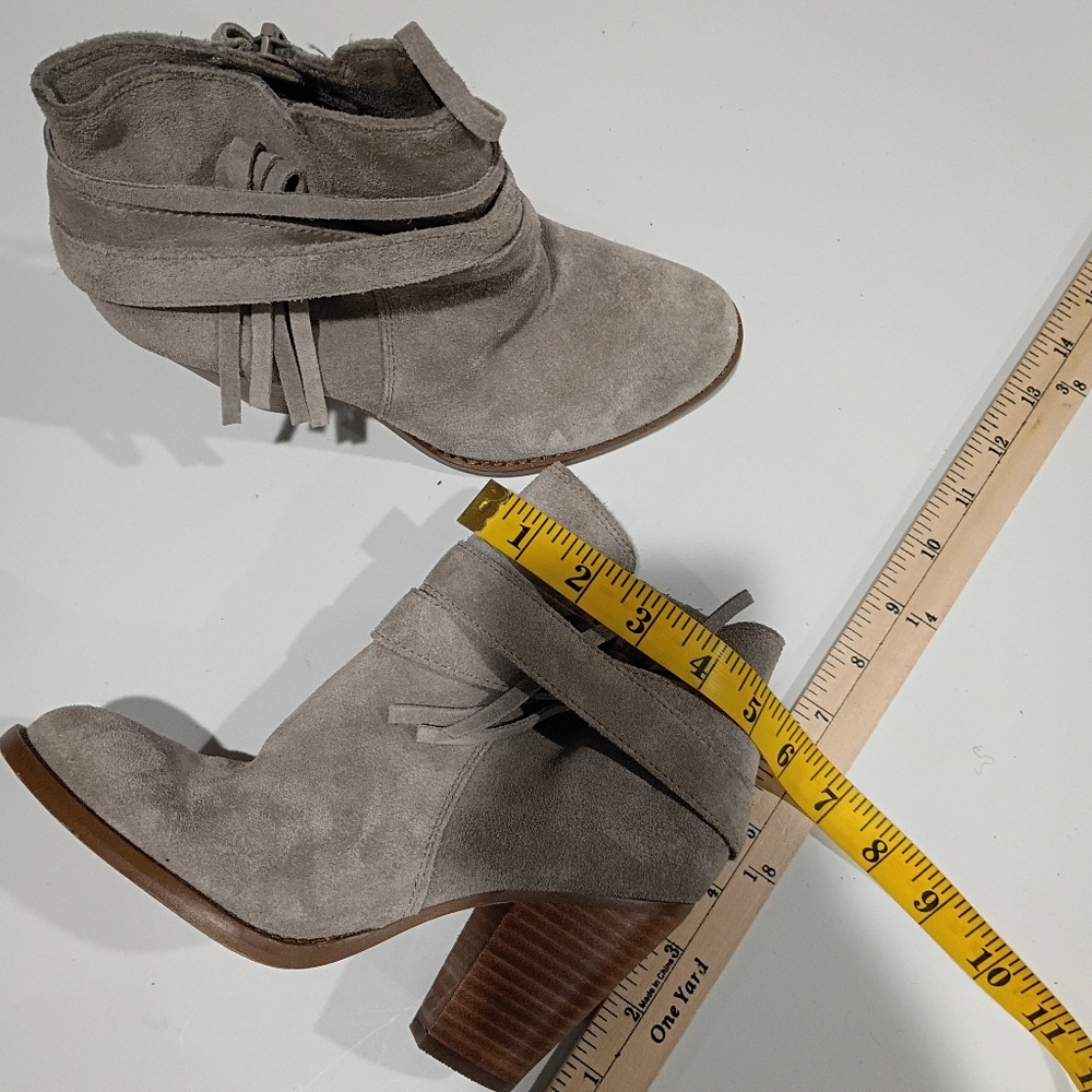 Sole Society Gray Suede Ankle Boots Size 6.5M - Picture 9 of 13